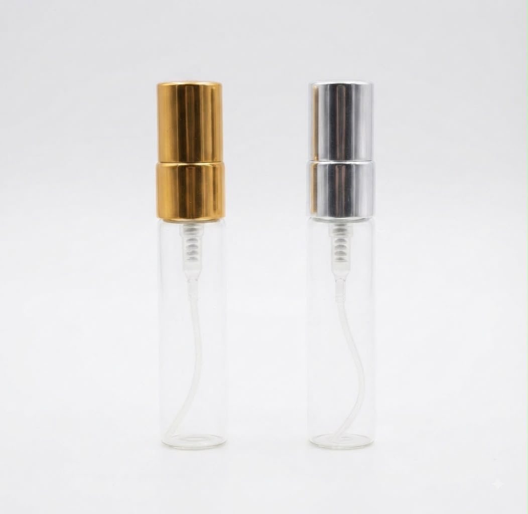 5 ML SPREY ŞİŞE  METAL VALF KAPAK GOLD 