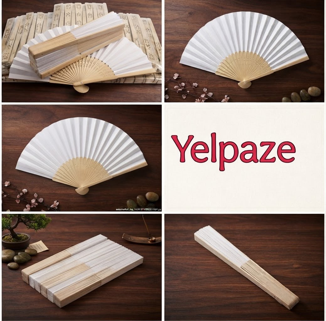 AHŞAP BEYAZ KAĞIT YELPAZE